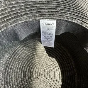 Old Navy | Accessories | Black Wide Brim Straw Floppy Sun  display picture 2